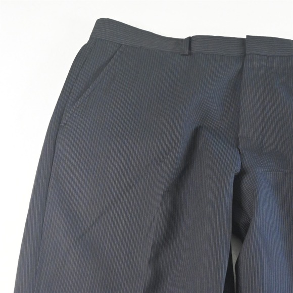 Calvin Klein 42R 33x32 Navy Blue Striped 100% Wool Mens Jacket Pants Suit - Picture 9 of 12